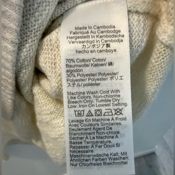 NWT J. crew Crewneck beach sweater size M - Picture 7 of 7